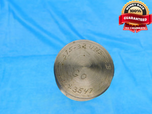 SHOP MADE 1 3/8 32 UNS 2B THREAD PLUG GAGE 1.375 GO NO GO PD'S = 1.3547 & 1.360 - DW16235RD
