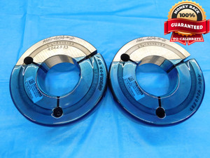 CERTIFIED 2 1/8 24 NS 2A THREAD RING GAGES 2.125 GO NO GO PDS= 2.0968 & 2.0926 - DW16240RD