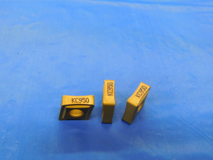 3PCS NEW KENNAMETAL CNMP 433 KC950 TiN CARBIDE TURNING INSERTS MADE IN U.S.A. - MB7825AW2