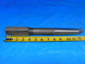 1 1/2 O.D. HSS REAMER MORSE TAPER #4 SHANK 12 FLUTE MT4 1.500 1.5 ONSIZE