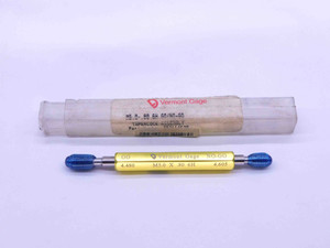 M5 X .8 6H METRIC VERMONT THREAD PLUG GAGE 5 0.8 GO NO GO P.D.'S = 4.480 & 4.605 - DW16433LVR