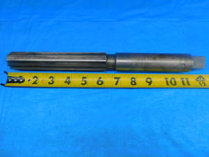 MORSE 1.1469" O.D. HSS CHUCKING REAMER 1 5/32 SHANK 10 FLUTE 6" LOC 12" OAL - AR7683AN2