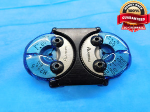 M2 X .5 6g METRIC THREAD RING GAGES 2 0.5 GO NO GO P.D.'S = 1.655 & 1.580 CHECK - DW16454LVR
