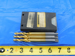 3PCS GUHRING 10mm TiN HSS DRILL / COUNTERSINK COMBO J33754 50mm LOC 130mm OAL - MB8081LVK2