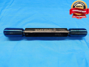 5/8 27 UNS 2A SET THREAD PLUG GAGE .625 .6250 GO NO GO P.D.'S = .5998 & .5960 - DW16703AW2