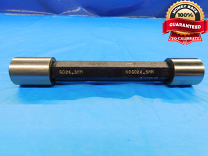 24.3 & 24.5 CL Z mm PIN PLUG GAGE GO NO GO 24.000 +.300 24 .9567 24.300 24.500 - DW16726LVR