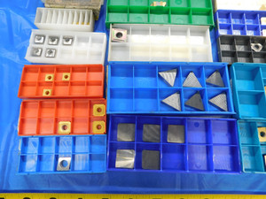 117PC LOT CARBIDE INSERTS & SHIMS SANDVIK KENNAMETAL TOP NOTCH TURNING GROOVING - MB8139RDT
