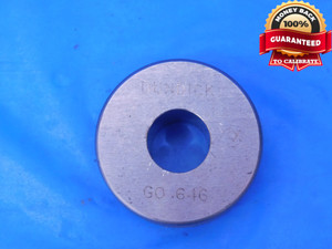 .646 CL X MASTER PLAIN BORE RING GAGE .6563 -.0103 21/32 16.408 mm .6460 - MC0503LVR