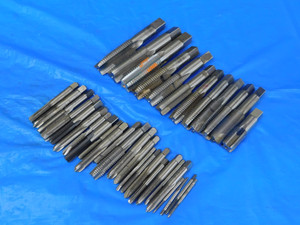 37 PC LOT HSS TAPS SIZES INCLUDE 3/8 - 24 NF, 7/16 -20 NF, 7/8 - 9 NC MACHINIST - MB8513AZ2