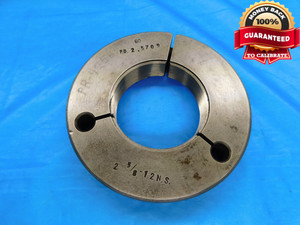 2 5/8 12 NS THREAD RING GAGE 2.625 2.6250 GO ONLY P.D. = 2.5709 INSPECTION CHECK - DW16958AW2