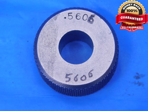 .5606 MASTER PLAIN BORE RING GAGE .5625 -.0019 UNDERSIZE 9/16 14.239 mm - MC0516LVR