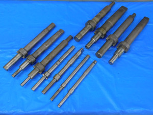 11 PC FACE / SHELL MILL ARBORS 1/2- 1 1/4" PILOTS MORSE TAPER #2 - #5 SHANKS
