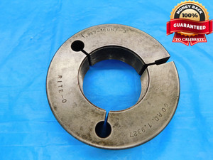 1.967 18 UNF 3 N10 LOCKNUT THREAD RING GAGE 1.9670 GO ONLY P.D. = 1.9327 3A - DW17040AW2