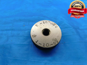 5/16 28 SOLID THREAD RING GAGE .3125 5/16"-28 GO ONLY INSPECTION CHECK - DW17071RD