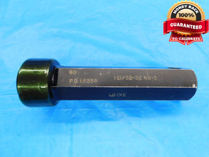 1 21/32 32 NS 3 THREAD PLUG GAGE 1.65625 GO ONLY P.D. = 1.6359 INSPECTION CHECK - DW17093RD