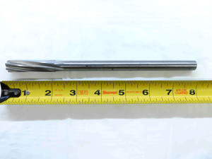 L & I 1/2 O.D. HSS CHUCKING REAMER SPIRAL 6 FLUTE .5 .5000 ONSIZE USA MADE - AS0646BA2