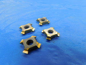 5PCS NEW THREADING SYSTEMS INC. 16XX 12ACME TK30P TiN CARBIDE THREADING INSERTS - AS0832BC2