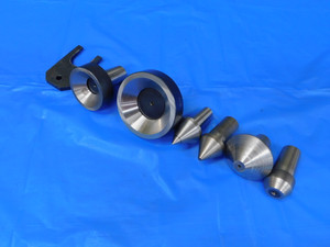 7 PC CSN 24-3303 HEAVY DUTY LIVE CENTER SET WITH INTERCHANGABLE TIPS LATHE  - MB8861AZ2
