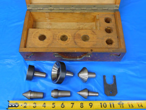 7 PC CSN 24-3303 HEAVY DUTY LIVE CENTER SET WITH INTERCHANGABLE TIPS LATHE  - MB8861AZ2