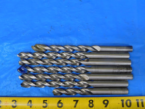 7PC HSS 15/32 TWIST DRILL BITS UP TO 4 5/8 LOC & 7 5/8 OAL .46875 PTD PRECISION - MB8858AZ2