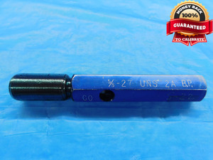 5/8 27 UNS 2A BEFORE PLATE SET THREAD PLUG GAGE .625 .6250 GO ONLY P.D. = .5988 - DW17445AW2