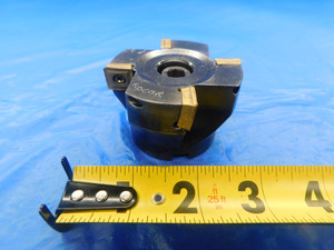 SECO 2 1/2 O.D. FACE MILL R220.99-02.50-12-4 3/4 PILOT HOLDS 4 INSERTS 2.5 - AS0986BD2