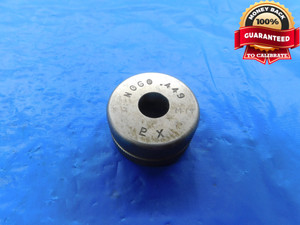.4490 CL X MASTER PLAIN BORE RING GAGE .4375 +.0115 OVERSIZE 7/16 11.405 mm .449 - AS1296RD