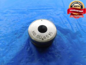 .4515 MASTER PLAIN BORE RING GAGE .4531 -.0016 OVERSIZE 29/64 11.468 mm - AS1353RD