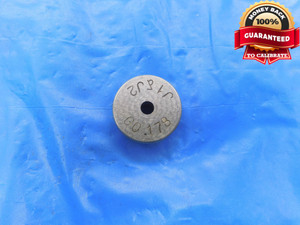 .1780 CL X MASTER PLAIN BORE RING GAGE .1875 -.0095 UNDERSIZE 3/16 4.521 mm .178 - AS1448RD