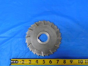 ILLINITE 6" OD X 3/8 WIDTH X 1 1/4 PILOT STAGGERED TOOTH SIDE MILL CUTTER 24 T - MB9499BJ2