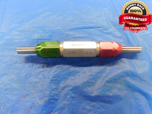 .3300 & .3410 PIN PLUG GAGE GO NO GO .3281 +.0019 21/64 8.661 mm .330 .341 - AS1699BB2
