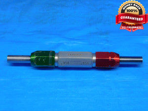 .3500 & .3580 PIN PLUG GAGE GO NO GO .3594 -.0014 OVERSIZE 23/64 9 mm .350 .358 - AR9555BB2