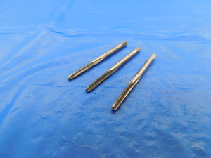 3PCS SET 6 32 HSS 2NC GH3 TAPER, BOTTOMING & PLUG TAPS 3 STR FL 6 #6 .138 6-32 - AS1869BK2