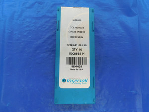 10PCS INGERSOLL CDE323R024 IN2530 TiN CARBIDE INSERTS CDE 323R024 FACTORY PACK - AS1922BJ2