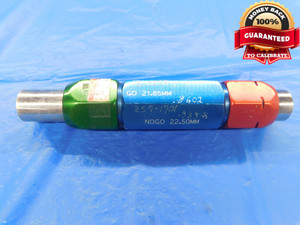 21.850 & 22.500 CL X METRIC PIN PLUG GAGE GO NO GO ONSIZE 23 .8858 21.85 22.50 - AS1966BB2
