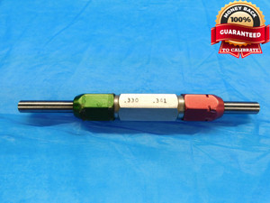 .3300 & .3410 PIN PLUG GAGE GO NO GO .3281 +.0019 21/64 8.661 mm .330 .341 CHECK - DW18145BB2
