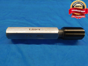 1" 14 SPECIAL SET THREAD PLUG GAGE 1.0 1.00 1.000 1.0000 GO ONLY P.D. = .9500 - DW18285BP2