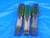 3pcs BATH 1" 8 NC HSS GH-4 PLUG TAPS 4 STRAIGHT FLUTE 1.0 GH4 USA MADE 1"-8 1.00 - TH0954PMH