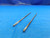 2 PCS L & I 2.489mm O.D. HSS CHUCKING REAMER 4 FLUTE .098 .0980 #40 USA MADE - DW23100AA3