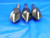 2pcs 82 DEG. & 1pc 60 DEG. HSS COUNTERSINKS 1/2 SHANK MORSE UB USA MADE - HS0386LVR