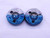 1 72 UNF 2A THREAD RING GAGES #1 .073 .0730 GO NO GO P.D.'S = .0634 & .0615 - DW24617RD