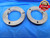 5 1/4 16 NS 2 THREAD RING GAGES 5.25 5.250 GO NO GO P.D.'S = 5.2094 & 5.2049 - DW24925RD