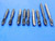 9pcs OSG & UNION 1/4 - 20 AND 1/4 - 28 HSS TAPS SPIRAL POINT PLUG BOTTOMING .25 - RB2012BJ2