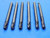 6pc LOT REGROUND 1/4 O.D. CARBIDE END MILLS CORNER RADIUS EXTRA LONG .25 GARR - RB2286AY3