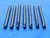 7pc LOT REGROUND 1/4 O.D. CARBIDE END MILLS CORNER RADIUS EXTRA LONG .25 GARR - RB2283AY3