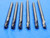 6pc LOT REGROUND 1/4 O.D. CARBIDE END MILLS CORNER RADIUS EXTRA LONG .25 GARR - RB2285AY3