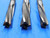 SET OF 3 HSS SQUARE END MILLS 1/2 & 5/8 OD 2 1/4 LOC 4 FLUTES .5 .625 TOOLING - RB2302CK2