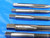 5pcs 5/16 - 18 GH3 HSS SPIRAL POINT PLUG TAPS 2 - 4 FLUTES .3125 NC THREADING - BS1066LVR