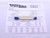 CERTIFIED M12 X 1.75 6H THREAD PLUG GAGE 12 GO NO GO P.D.'S = 10.863 & 11.063 - DW25961TLC