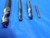 4pcs 5/32" - 31/64" OD 1/2" - 1 3/4" LOC HSS SQUARE END MILLS 2-4 FLUTES - BS1132AG3